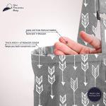 Cotton Nursing Cover - Large Breastfeeding Cover with Built-in Burp Cloth & Pocket - Soft, Breathable, Chemical-Free, 360Â° Coverage, Gray Nursing Cover for Breastfeeding by San Francisco Baby by San Francisco Baby