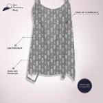 Cotton Nursing Cover - Large Breastfeeding Cover with Built-in Burp Cloth & Pocket - Soft, Breathable, Chemical-Free, 360Â° Coverage, Gray Nursing Cover for Breastfeeding by San Francisco Baby by San Francisco Baby