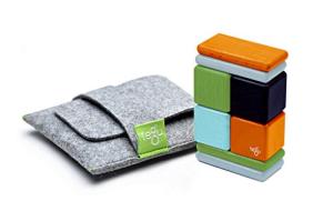 8 Piece Tegu Pocket Pouch Magnetic Wooden Block Set, Nelson from Tegu Toys