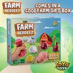 YoYa Toys Farm Beadeez Squishy Stress Relief Balls (6 Pack) - Squeezing Fidget Animal Shaped Toys With Water Beads For Kids and Adults - Sensory Toys for Autistic Children, ADHD, Anxiety, Party Favors from YoYa Toys