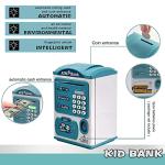 Piggy Bank for Boys,Electronic ATM Piggy Bank Money Bank Money Saving Box with Password&Fingerprint Auto Scroll Music Function Gifts for Girls Boys Children(Blue)â¦ by Yufanya