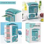 Piggy Bank for Boys,Electronic ATM Piggy Bank Money Bank Money Saving Box with Password&Fingerprint Auto Scroll Music Function Gifts for Girls Boys Children(Blue)â¦ by Yufanya