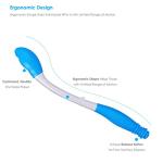 Eurobuy Long Reach Comfort Wipe, Bottom Buddy Toilet Tissue Wiping Aid, Folding Comfort Wipe Self Assist Toilet Aid, Ideal Daily Living Bathroom Aid for Limited Mobility from Eurobuy