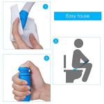 Eurobuy Long Reach Comfort Wipe, Bottom Buddy Toilet Tissue Wiping Aid, Folding Comfort Wipe Self Assist Toilet Aid, Ideal Daily Living Bathroom Aid for Limited Mobility from Eurobuy