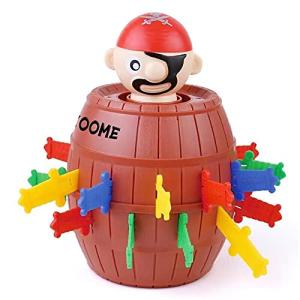 TCOOME Pirate Barrel Toys Can Pop Up ,Funny &Novelty Bucket Toy for Kids,Adults Random&Decompression Puzzle Game for Party ,Tricky Spoof Game Lottery Toys for Home Game by TCOOME CO.,LTD