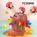 TCOOME Pirate Barrel Toys Can Pop Up ,Funny &Novelty Bucket Toy for Kids,Adults Random&Decompression Puzzle Game for Party ,Tricky Spoof Game Lottery Toys for Home Game by TCOOME CO.,LTD