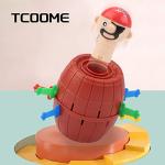 TCOOME Pirate Barrel Toys Can Pop Up ,Funny &Novelty Bucket Toy for Kids,Adults Random&Decompression Puzzle Game for Party ,Tricky Spoof Game Lottery Toys for Home Game by TCOOME CO.,LTD