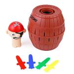 TCOOME Pirate Barrel Toys Can Pop Up ,Funny &Novelty Bucket Toy for Kids,Adults Random&Decompression Puzzle Game for Party ,Tricky Spoof Game Lottery Toys for Home Game by TCOOME CO.,LTD