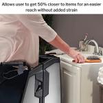 Motivo Tour Rolling Walker for Seniors, Upright - Folding 4-Wheel Rollator with Tray, Cup Holders, Seat, Storage - 300 lbs Limit, Ruby Red, 24 in x 32 in, 1 Count by Motivo Inc