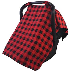 Hudson Baby Unisex Baby Reversible Car Seat and Stroller Canopy, Buffalo Plaid, One Size from BabyVision Inc.
