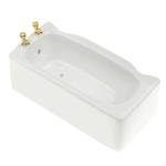 Colcolo 12th Bathroom Dollhouse Furniture White Square Bathtub Kids Doll House Pretend Play Miniature Playhouse Toys from Colcolo