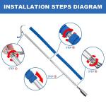 Metal Shoe Horn & Dressing Stick - Sock Remover Tool Independent Living Aids for Elderly Disabled Men Women from Fanwer