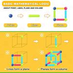 Magnetic Sticks Blocks Building Toys, STEM Montessori Toys for 3+ Year Old Boys & Girls, DIY Learning Educational Magnets Gift for Toddler Kids Toys Starter Set from Loovio