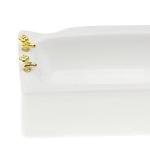 Colcolo 12th Bathroom Dollhouse Furniture White Square Bathtub Kids Doll House Pretend Play Miniature Playhouse Toys from Colcolo