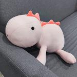 3.5 lbs Weighted Dinosaur Plush, Dino Weighted Plush Animal Stuffed Stress Relief Throw Pillow(Pink Dino 24" 3.5 lbs) from Feipeng