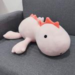 3.5 lbs Weighted Dinosaur Plush, Dino Weighted Plush Animal Stuffed Stress Relief Throw Pillow(Pink Dino 24" 3.5 lbs) from Feipeng