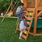 KidKraft Jungle Journey Wooden Outdoor Swing Set/Playset with Swings, Slide, Rock Wall and Observation Deck from KidKraft