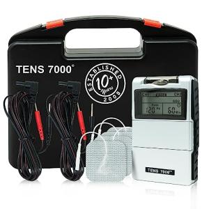 TENS 7000 Digital TENS Unit With Accessories - TENS Unit Muscle Stimulator For Back Pain, General Pain Relief, Neck Pain, Muscle Pain by Roscoe Medical