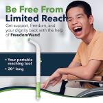 FreedomWand Master Kit - Self Wiping Aid with Easy Release - Shower & Shave Aid - Portable, Extendable Toilet Aid for Disabled, Seniors, Handicapped, Little People, Recovering from Hip Replacement by FREEDOMWAND