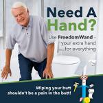 FreedomWand Master Kit - Self Wiping Aid with Easy Release - Shower & Shave Aid - Portable, Extendable Toilet Aid for Disabled, Seniors, Handicapped, Little People, Recovering from Hip Replacement by FREEDOMWAND