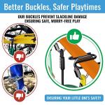 Hyponix Ninja Warrior Obstacle Course for Kids up to 880 Lbs - 50 ft - 9 Durable Obstacles & Weatherproof | Obstacles Designed for Kids | Easily Setup on Trees or Posts | Ninja Course for Kids Outside from Hyponix Sporting