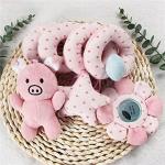 AIyMltd Spiral Toys for pram,Spiral Activity Hanging Toys Car Seat Toys Baby Spiral Toy,with Ringing Bell Soft Cuddly Toy,Suitable for All Babies by AIyMltd
