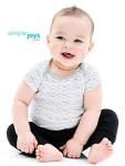Simple Joys by Carter's Baby Boys' Short-Sleeve Bodysuit, Pack of 6, Black/White/Grey, 0-3 Months by Carter's Simple Joys - Private Label