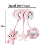 AIyMltd Spiral Toys for pram,Spiral Activity Hanging Toys Car Seat Toys Baby Spiral Toy,with Ringing Bell Soft Cuddly Toy,Suitable for All Babies by AIyMltd