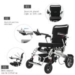 Intelligent Folding Electric Wheelchair for Adults, Lightweight Foldable Powered Wheelchair, Power Wheelchair, Portable Folding Carry Wheelchair, Durable Wheelchairs by innuovo