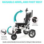 Intelligent Folding Electric Wheelchair for Adults, Lightweight Foldable Powered Wheelchair, Power Wheelchair, Portable Folding Carry Wheelchair, Durable Wheelchairs by innuovo