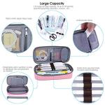Aiscool Big Capacity Pencil Case Holder Canvas Bag Pen Organizer Pouch Stationery Box for School Supplies Office Stuff (Pink) by Aiscool