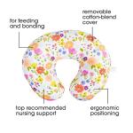 Boppy Original Nursing Support, Multicolor Spring Flowers, Ergonomic Breastfeeding, Bottle Feeding, and Bonding, Firm Hypoallergenic Fill, Removable Cover, Machine Washable, FKA Boppy Nursing Pillow by Boppy