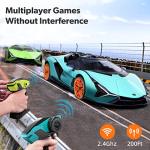 MIEBELY Lamborghini Remote Control Car, 1:12 Scale Lambo Toy Car 7.4V 900mAh Officially Licensed 12Km/h Fast Rc Cars with Led Light 2.4Ghz Model Car for Adults Boys Girls Birthday Ideas Gift - Blue from JIANFENGYUAN TOYS