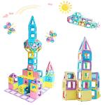 MAGBLOCK Magnetic Building Blocks STEM Educational Toys Tiles Set for Boys & Girls Magnet Stacking Block Sets for Kid's Basic Skills Learning & Development Toys-Great Gifts 103PCS by Maige