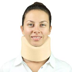 Vive Neck Brace - Foam Cervical Collar - Vertebrae Whiplash Wrap Aligns and Stabilizes Spine - Adjustable Spinal Support Can Be Used While Sleeping and Relieves Pain, Pressure from Vive Health