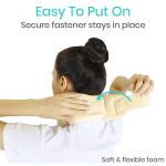 Vive Neck Brace - Foam Cervical Collar - Vertebrae Whiplash Wrap Aligns and Stabilizes Spine - Adjustable Spinal Support Can Be Used While Sleeping and Relieves Pain, Pressure from Vive Health