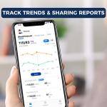 Wellue Bluetooth Blood Pressure Monitor - Digital Upper Arm Blood Pressure with Wide Range Cuff, Large Backlit LCD, Storesup to 240 Readings for Two Users, BP Monitor for iOS & Android Devices from Wellue