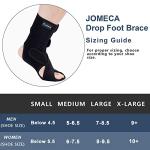 JOMECA Drop Foot Brace with Arch Support, Medical Grade Adjustable AFO & Foot Orthosis Brace for Walking, Relieve the Instability of Lower Limbs by MS, TBI, Stroke, Cerebral Palsy, Fracture (Left, Small) from JOMECA