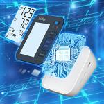 Wellue Bluetooth Blood Pressure Monitor - Digital Upper Arm Blood Pressure with Wide Range Cuff, Large Backlit LCD, Storesup to 240 Readings for Two Users, BP Monitor for iOS & Android Devices from Wellue