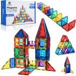 Magnetic Tiles, Toy for 3 4 5 6 Year Old Boys Girls Kids & Toddlers, Magnetic Blocks Building Set, Magnetic Tiles for Kids, STEM Educational Building Toy, Magnet Tiles Toy, Best Gift for 3-8 Year Olds by SUNNY AUNTIE