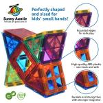 Magnetic Tiles, Toy for 3 4 5 6 Year Old Boys Girls Kids & Toddlers, Magnetic Blocks Building Set, Magnetic Tiles for Kids, STEM Educational Building Toy, Magnet Tiles Toy, Best Gift for 3-8 Year Olds by SUNNY AUNTIE