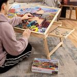 Lavievert Wooden Jigsaw Puzzle Table Puzzle Board, Large Portable Folding Tilting Table with 2 Drawers & Non-Slip Surface for Puzzles Up to 1,000 Pieces by Lavievert
