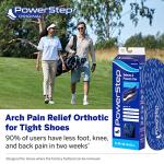 Powerstep Unisex-Adult Original Insoles, Low Profile, Support for Normal Arches, No Trimming Required, Shoe Size Inserts, Blue/Black, Men's 6-6.5 / Women's 8-8.5 by Powerstep