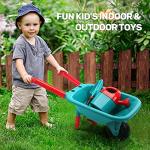 CUTE STONE Kids Gardening Tool Set, Garden Toys with Wheelbarrow, Watering Can and Shovel, Pretend Play Outdoor Indoor Toys, Gifts for Toddlers Boys and Girls from Cute Stone