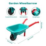 CUTE STONE Kids Gardening Tool Set, Garden Toys with Wheelbarrow, Watering Can and Shovel, Pretend Play Outdoor Indoor Toys, Gifts for Toddlers Boys and Girls from Cute Stone