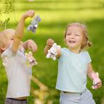 12 Pieces 4 Inch Plush Tiny Toy Bear Bunny Valentine's Day Stuffed Animals Plush Soft Tiny Favors Jointed Doll Toys Small Furry Dolls for Party Favors DIY Keychain Bag Decor (Rabbit) by Zomiboo