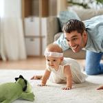 Plupiapio 2lbs Cute Soft Dinosaur Weighted Stuffed Animals, 14 inch Green Dino Stuffed Plush Animal Throw Pillows, Kawaii Plushies Hugging Toy Gifts for Kids by Minimin