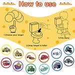 120 Pcs Toilet Targets for Boys Potty Training Flushable Targets Boys Pee Targets Color Paper Tinkle Targets for Boys Safe to Use Car Train Ship Plane Motor Bus Pattern from Eersida