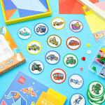 120 Pcs Toilet Targets for Boys Potty Training Flushable Targets Boys Pee Targets Color Paper Tinkle Targets for Boys Safe to Use Car Train Ship Plane Motor Bus Pattern from Eersida