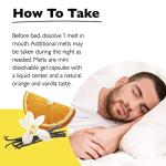 Bach RESCUE SLEEP Liquid Melts, Natural Orange Vanilla Flavor, Natural Sleep Aid, Stress Relief, Homeopathic Flower Remedy, Melatonin Free, Gluten and Sugar-Free, Non-alcohol, Non-Narcotic, 28 Count by Nelson Bach USA Ltd.